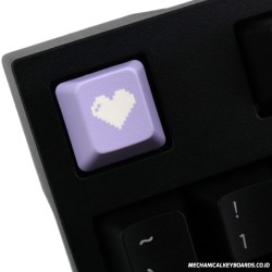 KeyPop Light Purple 8-Bit Heart Keycap